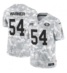 Men's San Francisco 49ers #54 Fred Warner 2024 F.U.S.E Arctic Camo Salute To Service Limited Stitched Football Jersey