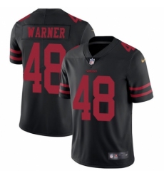 Youth Nike San Francisco 49ers #48 Fred Warner Black Vapor Untouchable Limited Player NFL Jersey
