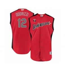 Youth Minnesota Twins #12 Jake Odorizzi Authentic Red American League 2019 Baseball All-Star Jersey