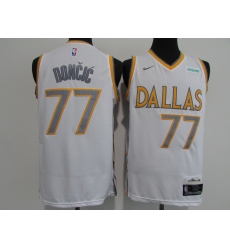 Men's Dallas Mavericks #77 Luka Doncic Nike White Swingman Player Jersey