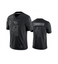Men's Tennessee Titans #41 Zach Cunningham Black Reflective Limited Stitched Football Jersey