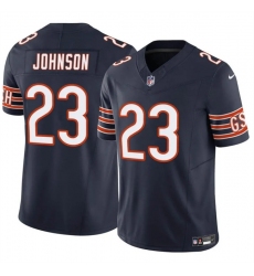 Men's Chicago Bears #23 Roschon Johnson Navy 2023 F.U.S.E. Vapor Stitched Football Jersey