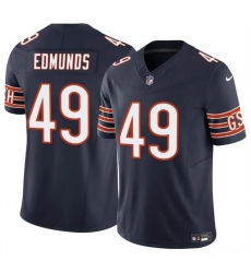 Men's Chicago Bears #49 Tremaine Edmunds Navy 2023 F.U.S.E. Vapor Football Stitched Jersey
