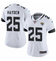 Women's Nike Jacksonville Jaguars #25 D.J. Hayden White Vapor Untouchable Elite Player NFL Jersey