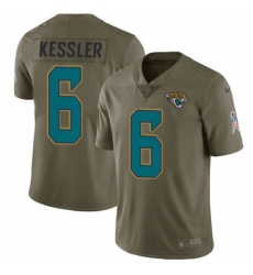 Men's Nike Jacksonville Jaguars #6 Cody Kessler Limited Olive 2017 Salute to Service NFL Jersey