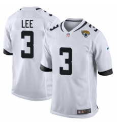 Men's Nike Jacksonville Jaguars #3 Tanner Lee Game White NFL Jersey