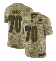 Men's Nike Miami Dolphins #70 Ja'Wuan James Limited Camo 2018 Salute to Service NFL Jersey