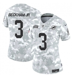 Women's Miami Dolphins #3 Odell Beckham Jr. 2024 F.U.S.E Arctic Camo Salute To Service Limited Stitched Football Jersey(Run Small)