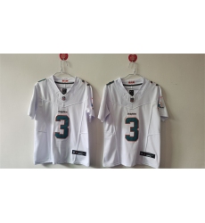 Women's Miami Dolphins #3 Odell Beckham Jr. White F.U.S.E Vapor Untouchable Stitched Jersey(Run Small)