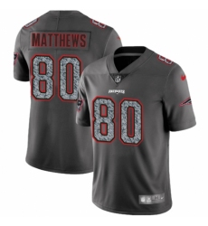 Men's Nike New England Patriots #80 Jordan Matthews Gray Static Vapor Untouchable Limited NFL Jersey