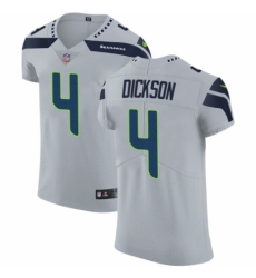 Men's Nike Seattle Seahawks #4 Michael Dickson Grey Alternate Vapor Untouchable Elite Player NFL Jersey