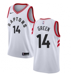 Men's Nike Toronto Raptors #14 Danny Green Swingman White NBA Jersey - Association Edition