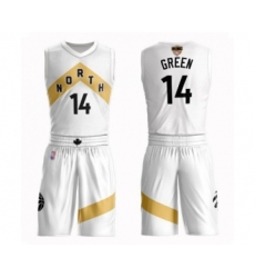 Women's Toronto Raptors #14 Danny Green Swingman White 2019 Basketball Finals Bound Suit Jersey - City Edition