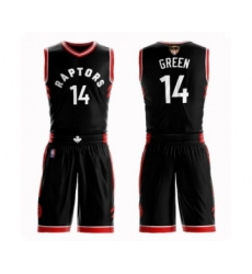 Youth Toronto Raptors #14 Danny Green Swingman Black 2019 Basketball Finals Bound Suit Jersey Statement Edition