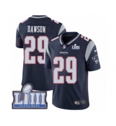 Men's Nike New England Patriots #29 Duke Dawson Navy Blue Team Color Vapor Untouchable Limited Player Super Bowl LIII Bound NFL Jersey