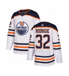 Youth Edmonton Oilers #32 Olivier Rodrigue Authentic White Away Hockey Jersey