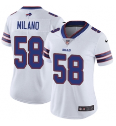 Women's Nike Buffalo Bills #58 Matt Milano White Vapor Untouchable Limited Player NFL Jersey