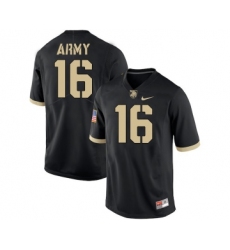 Army Black Knights 16 Malik Hancock Black College Football Jersey