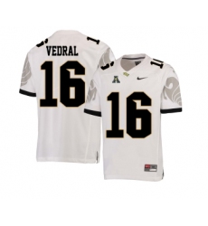 UCF Knights 16 Noah Vedral White College Football Jersey