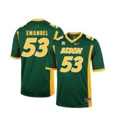 North Dakota State Bison 53 Kyle Emanuel Green College Football Jersey