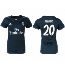 2018-19 Real Madrid 20 ASENSIO Away Women Soccer Jersey