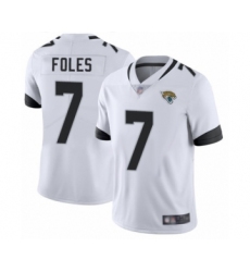 Men's Jacksonville Jaguars #7 Nick Foles White Vapor Untouchable Limited Player Football Jersey