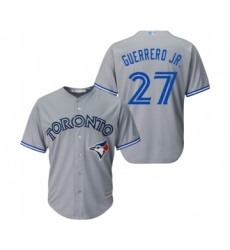 Youth Toronto Blue Jays #27 Vladimir Guerrero Jr. Replica Grey Road Baseball Jersey