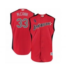 Men's Chicago White Sox #33 James McCann Authentic Red American League 2019 Baseball All-Star Jersey