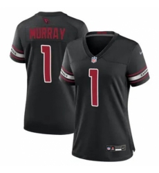 Women Arizona Cardinals #1 Kyler Murray Black 2023 F U S E Vapor Limited Stitched Football Jersey