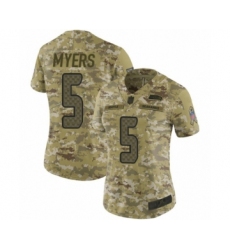 Women's Seattle Seahawks #5 Jason Myers Limited Camo 2018 Salute to Service Football Jersey