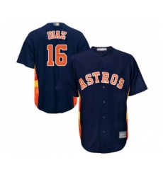 Youth Houston Astros #16 Aledmys Diaz Authentic Navy Blue Alternate Cool Base Baseball Jersey