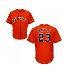 Youth Houston Astros #23 Michael Brantley Authentic Orange Alternate Cool Base Baseball Jersey