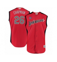 Men's Oakland Athletics #26 Matt Chapman Authentic Red American League 2019 Baseball All-Star Jersey