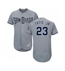 Men's San Diego Padres #23 Fernando Tatis Jr. Authentic Grey Road Cool Base Baseball Jersey