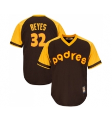 Men's San Diego Padres #32 Franmil Reyes Replica Brown Alternate Cooperstown Cool Base Baseball Jersey