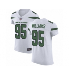 Men's New York Jets #95 Quinnen Williams White Vapor Untouchable Elite Player Football Jersey