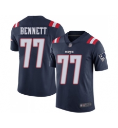 Youth New England Patriots #77 Michael Bennett Limited Navy Blue Rush Vapor Untouchable Football Jersey