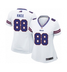 Women's Buffalo Bills #88 Dawson Knox Game White Football Jersey