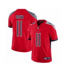 Men's Tennessee Titans #11 A.J. Brown Limited Red Inverted Legend Football Jersey