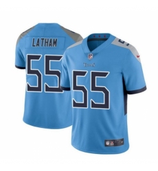 Youth Tennessee Titans #55 JC Latham Blue 2024 Draft Vapor Limited Stitched Football Jersey