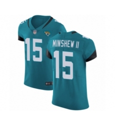 Men's Jacksonville Jaguars #15 Gardner Minshew II Teal Green Alternate Vapor Untouchable Elite Player Football Jersey