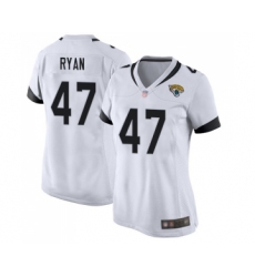 Women's Jacksonville Jaguars #47 Jake Ryan Game White Football Jersey