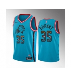 Men's Phoenix Suns #35 Kevin Durant Blue 2022-23 City Edition Stitched Basketball Jersey