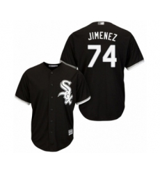 Men's Chicago White Sox #74 Eloy Jimenez Replica Black Alternate Home Cool Base Baseball Jersey
