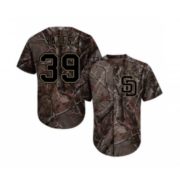 Youth San Diego Padres #39 Kirby Yates Authentic Camo Realtree Collection Flex Base Baseball Jersey