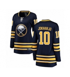 Women's Buffalo Sabres #10 Henri Jokiharju Fanatics Branded Navy Blue Home Breakaway Hockey Jersey