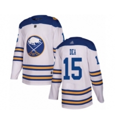 Youth Buffalo Sabres #15 Jean-Sebastien Dea Authentic White 2018 Winter Classic Hockey Jersey