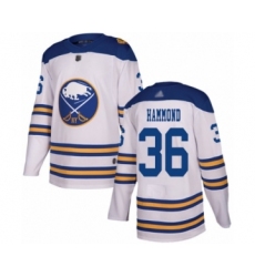 Youth Buffalo Sabres #36 Andrew Hammond Authentic White 2018 Winter Classic Hockey Jersey
