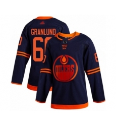 Youth Edmonton Oilers #60 Markus Granlund Authentic Navy Blue Alternate Hockey Jersey