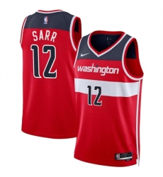 Men's Washington Wizards #12 Alexandre Sarr Red Icon Edition Stitched Basketball Jersey